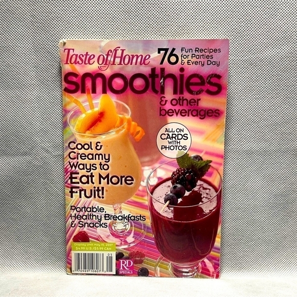 Rare Recipes Book Smoothies & Other Beverages Cookbook Healthy Breakfasts Recipe - Picture 1 of 2